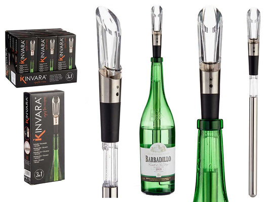 Cooler decanter and wine aerator