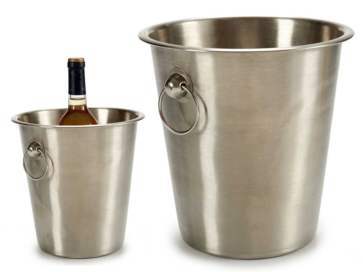 Big iron matt ice bucket with handle