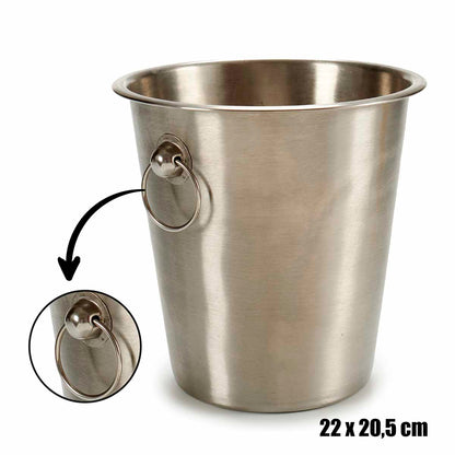 Big iron matt ice bucket with handle