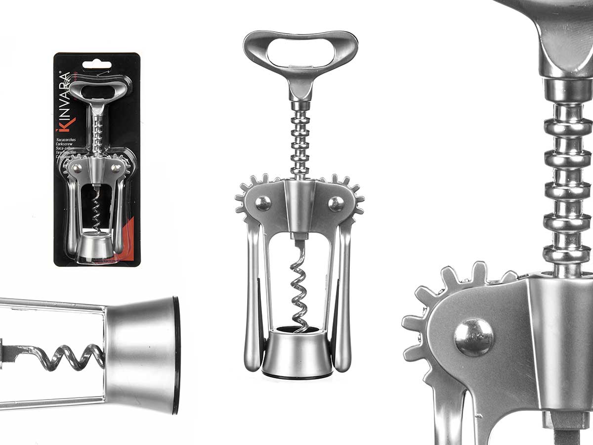 Chrome-plated colour corkscrew 217gr