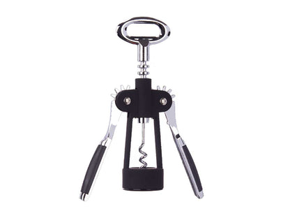 Black chrome-plated corkscrew 200gr