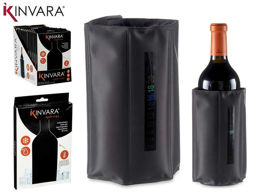 Wine cooler cape with thermometer