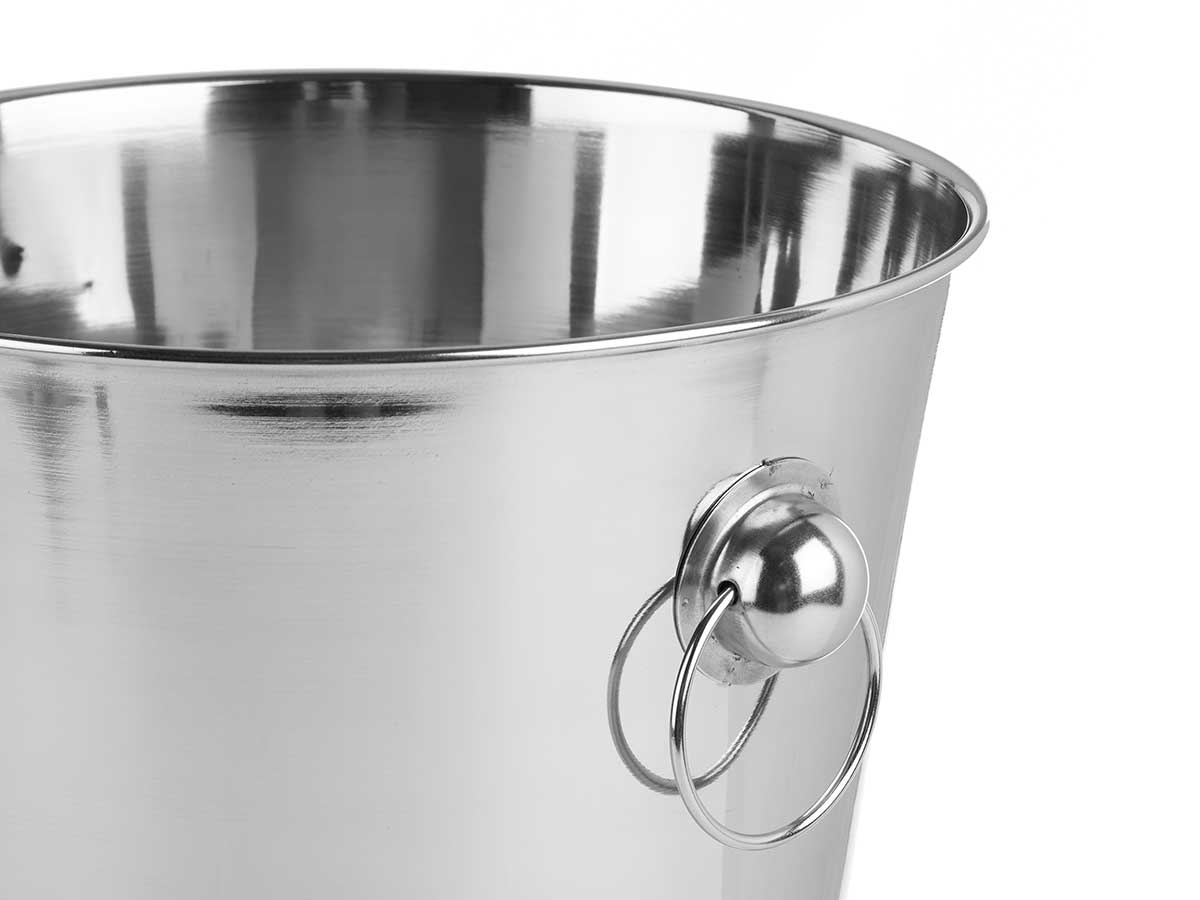 Steel ice bucket handles 26cm diamater