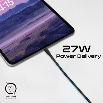 3Pcs High Tensile Strength 27W USB-C to Lightning Cable Kit