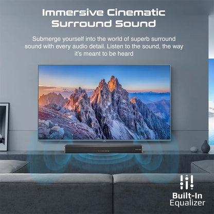 60W Ultra-Slim SoundBar with Built-in Subwoofer