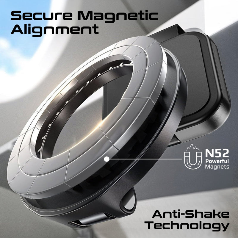 360 Rotatable MagSafe Compatible Smartphone Clip-on Mount