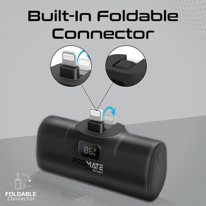 Ultra-Compact fast charging Power Bank with In-Built Lightning Connect