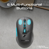 Dual Mode Rechargeable Wireless Mouse with BT & RF Connectivity